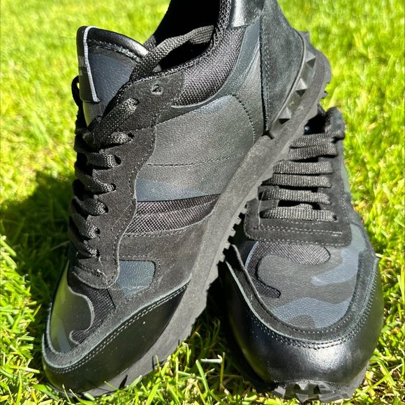 CAMOUFLAGE NOIR ROCKRUNNER SNEAKER main image 4